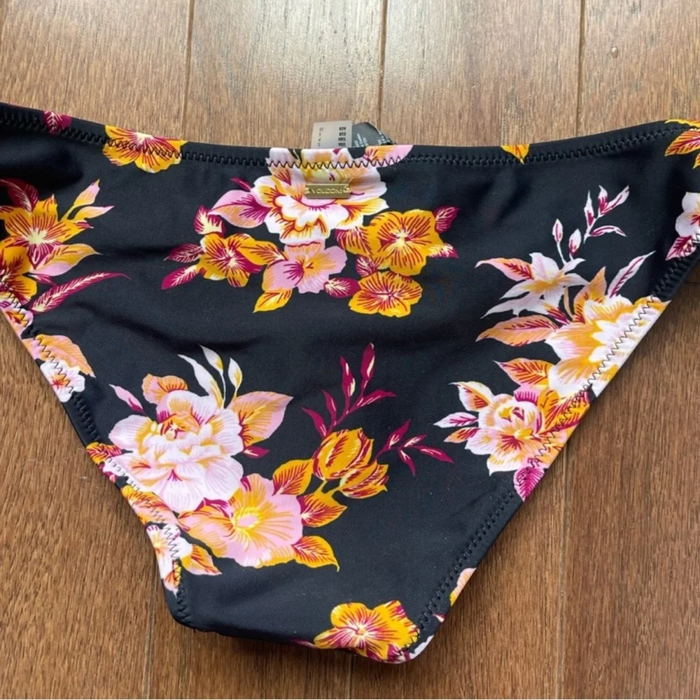 Volcom Black and Yellow Bikini Swimwear - Picture 3 of 3